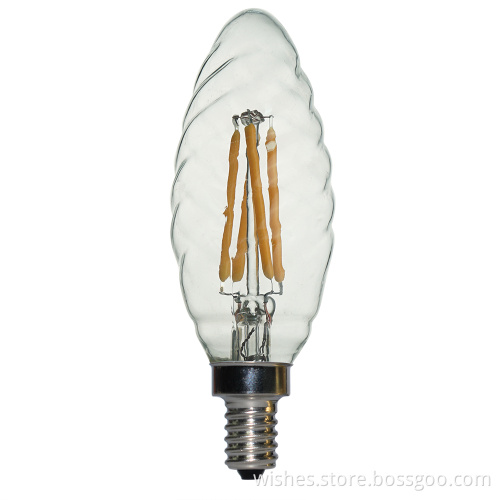 Soft white led filament bulb ULapproved